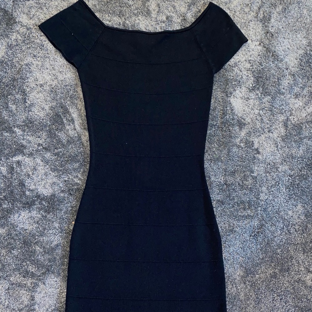 Black mini dress